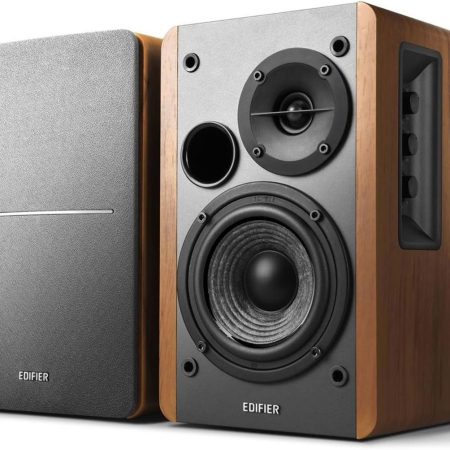 Edifier R1280T Powered Bookshelf Speakers - 2.0 Active Near Field Studio Monitor Speaker - Wooden Enclosure - 42 Watts RMS Power