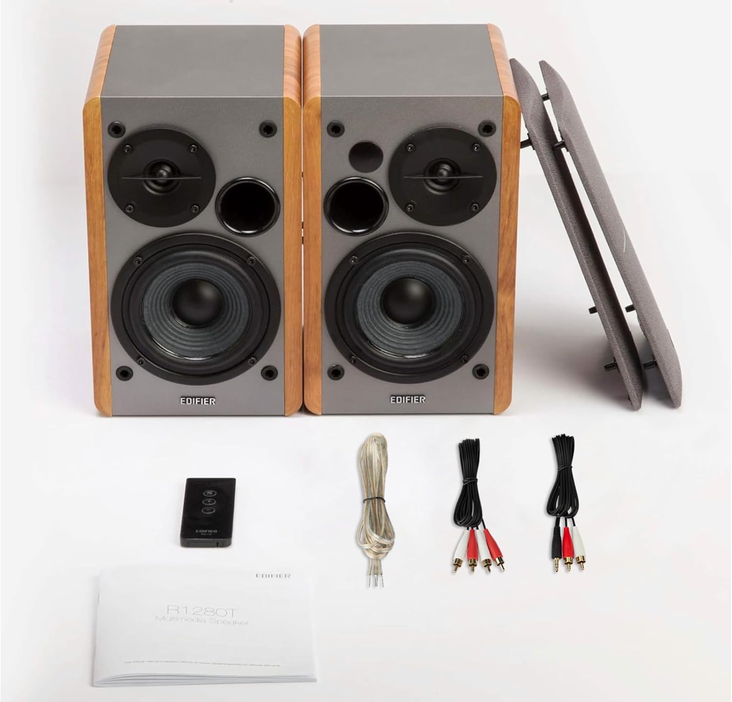 Edifier R1280T Powered Bookshelf Speakers - 2.0 Active Near Field Studio Monitor Speaker - Wooden Enclosure - 42 Watts RMS Power - Image 4