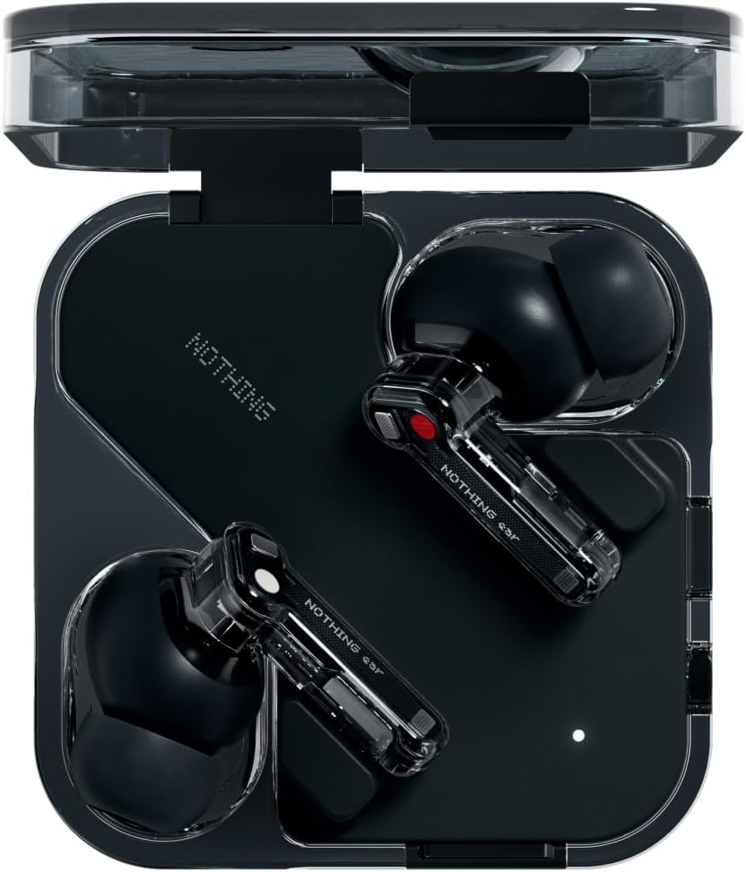 Nothing Ear Wireless Earbuds with ChatGPT Integration, Smart ANC, Hi-Res Audio with LDAC & LHDC, 11mm Dynamic Bass Boost, 40.5H Playtime, 6 Mics for Calls Wireless Headphones, Wireless Charging Black - Image 6